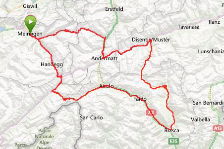 alpenbrevet rute