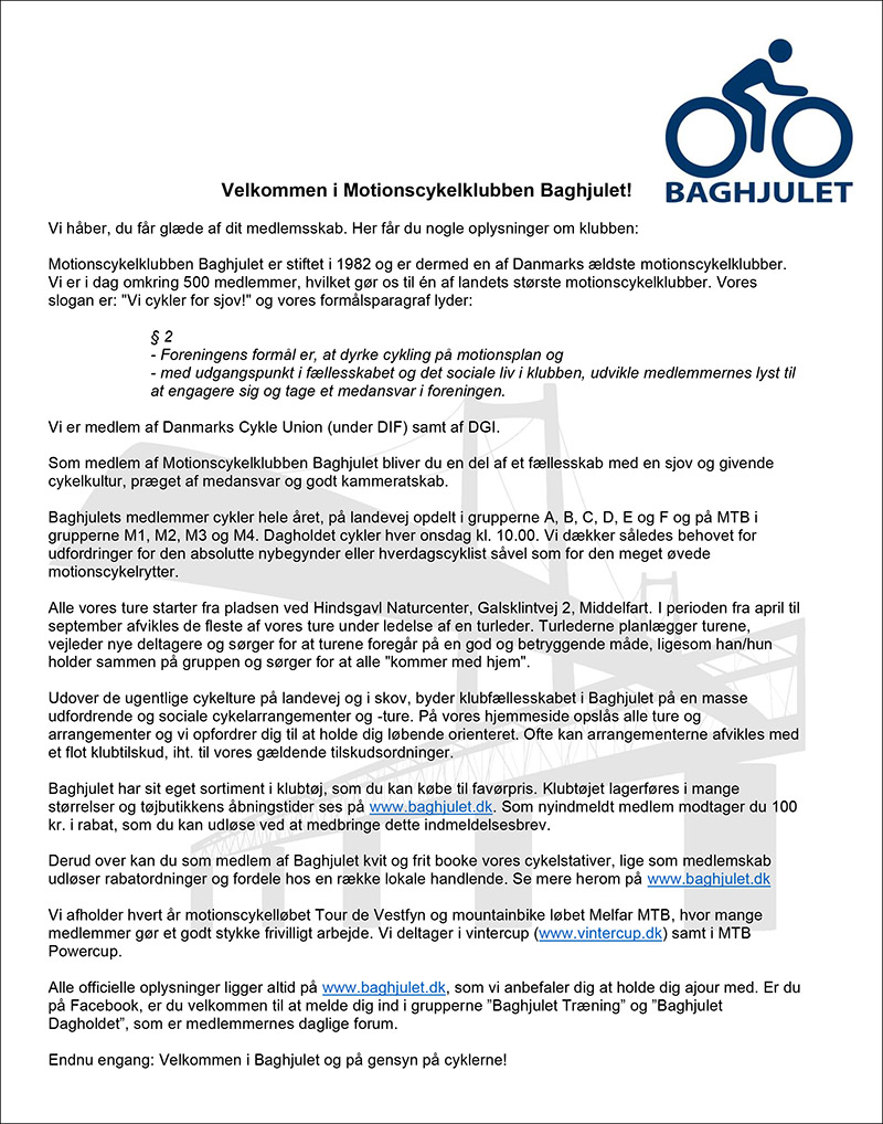 velkomstbrev baghjulet